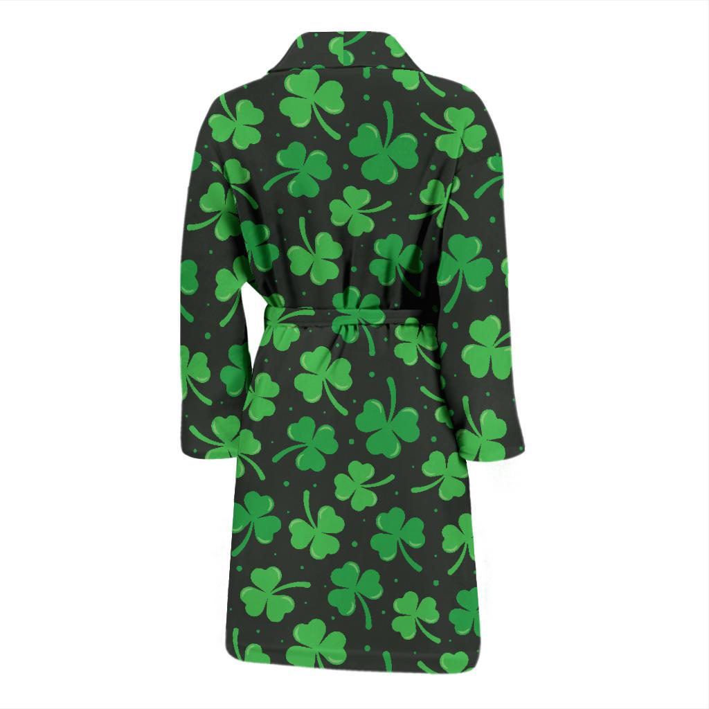 Clover Pattern Print Design 04 Men Bathrobe-JORJUNE.COM