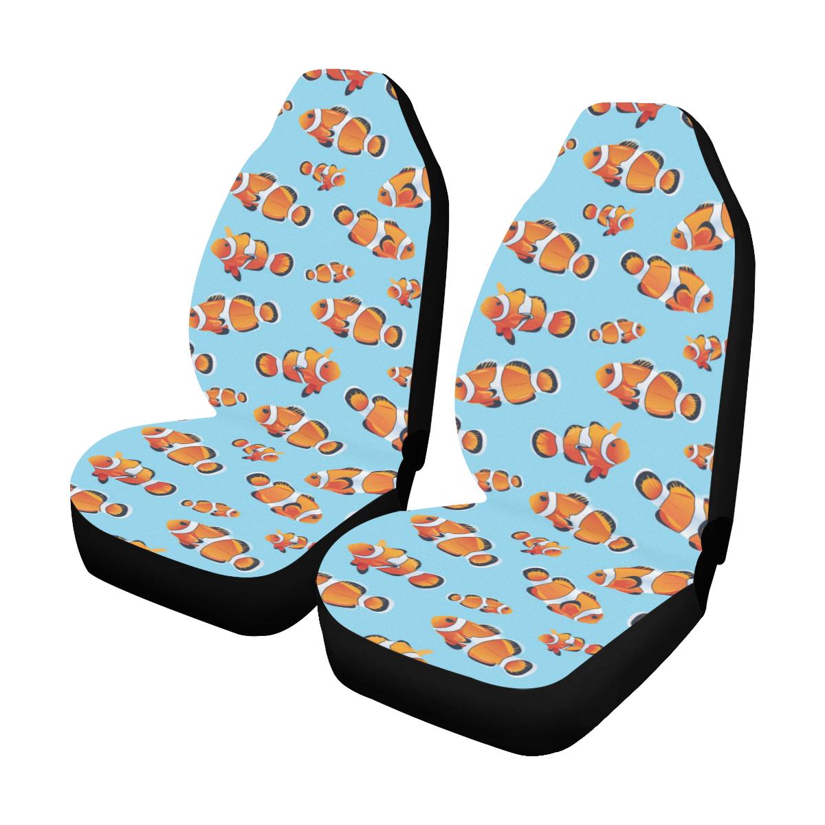 Clownfish Pattern Print Design 01 Car Seat Covers (Set of 2)-JORJUNE.COM