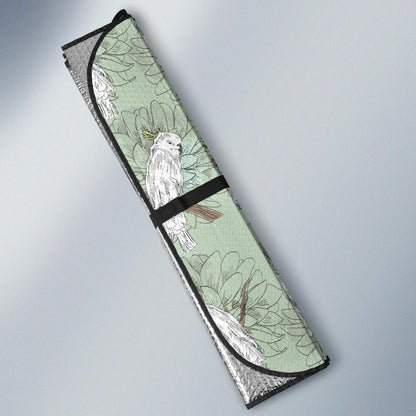 Cockatiel Pattern Print Design 01 Car Sun Shade-JORJUNE.COM