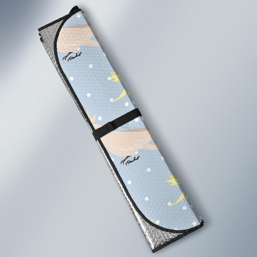 Cockatiel Pattern Print Design 03 Car Sun Shade-JORJUNE.COM