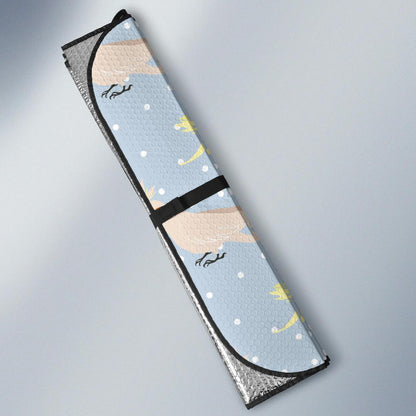 Cockatiel Pattern Print Design 03 Car Sun Shade-JORJUNE.COM