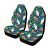 Cockatoo Tropical Pattern Print Design 02 Car Seat Covers (Set of 2)-JORJUNE.COM