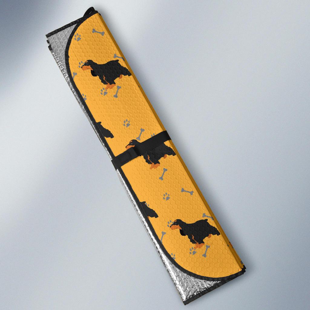 Cocker Pattern Print Design 01 Car Sun Shade-JORJUNE.COM