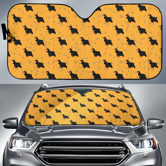 Cocker Pattern Print Design 01 Car Sun Shade-JORJUNE.COM