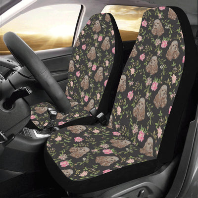 Cocker Pattern Print Design 03 Car Seat Covers (Set of 2)-JORJUNE.COM