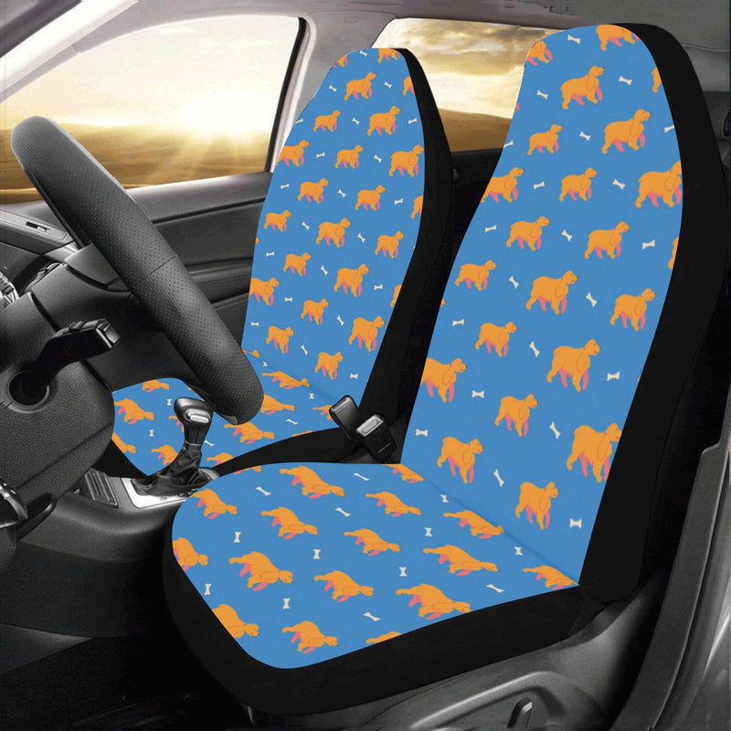 Cocker Pattern Print Design 04 Car Seat Covers (Set of 2)-JORJUNE.COM