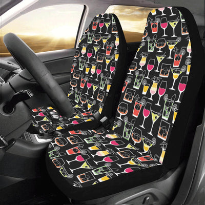 Cocktail Pattern Print Design 01 Car Seat Covers (Set of 2)-JORJUNE.COM