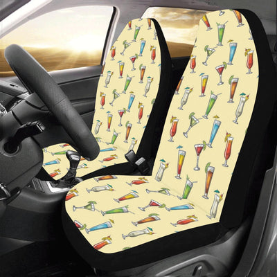 Cocktail Pattern Print Design 02 Car Seat Covers (Set of 2)-JORJUNE.COM