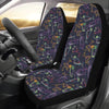 Cocktail Pattern Print Design 04 Car Seat Covers (Set of 2)-JORJUNE.COM