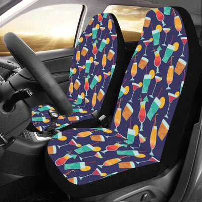 Cocktail Pattern Print Design 06 Car Seat Covers (Set of 2)-JORJUNE.COM