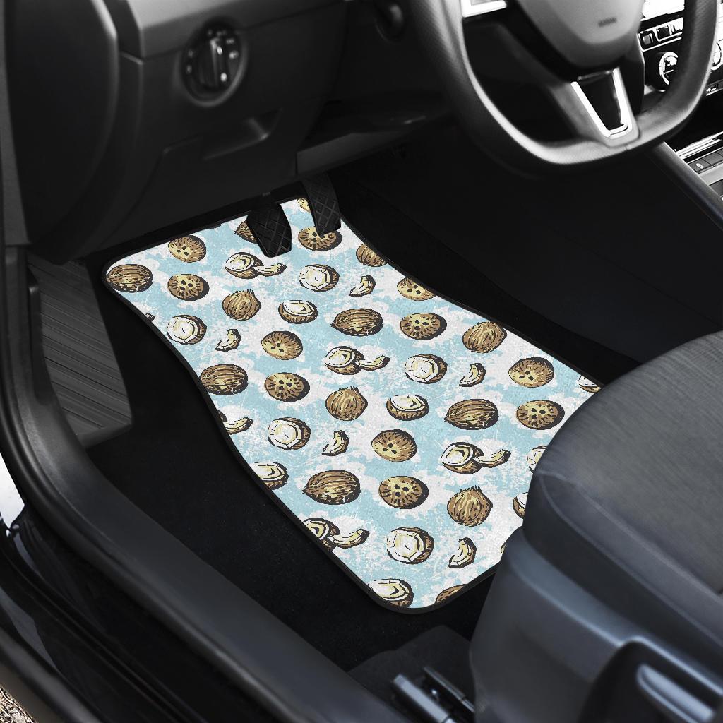 Coconut Pattern Print Design CN01 Car Floor Mats-JorJune