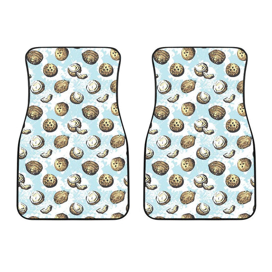 Coconut Pattern Print Design CN01 Car Floor Mats-JorJune