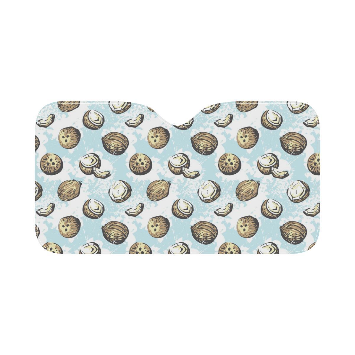 Coconut Pattern Print Design CN01 Car Sun Shade-JorJune