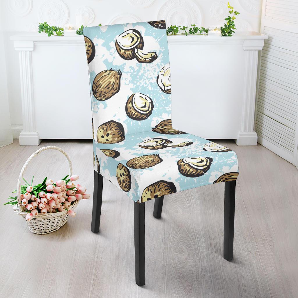 Coconut Pattern Print Design CN01 Dining Chair Slipcover-JORJUNE.COM