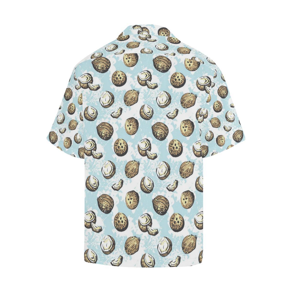 Coconut Pattern Print Design CN01 Men Hawaiian Shirt-JorJune