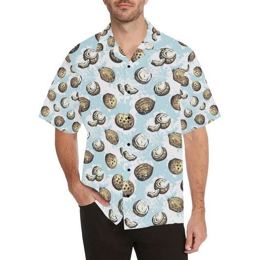 Coconut Pattern Print Design CN01 Men Hawaiian Shirt-JorJune