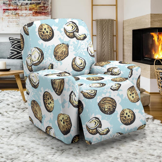Coconut Pattern Print Design CN01 Recliner Slipcover-JORJUNE.COM