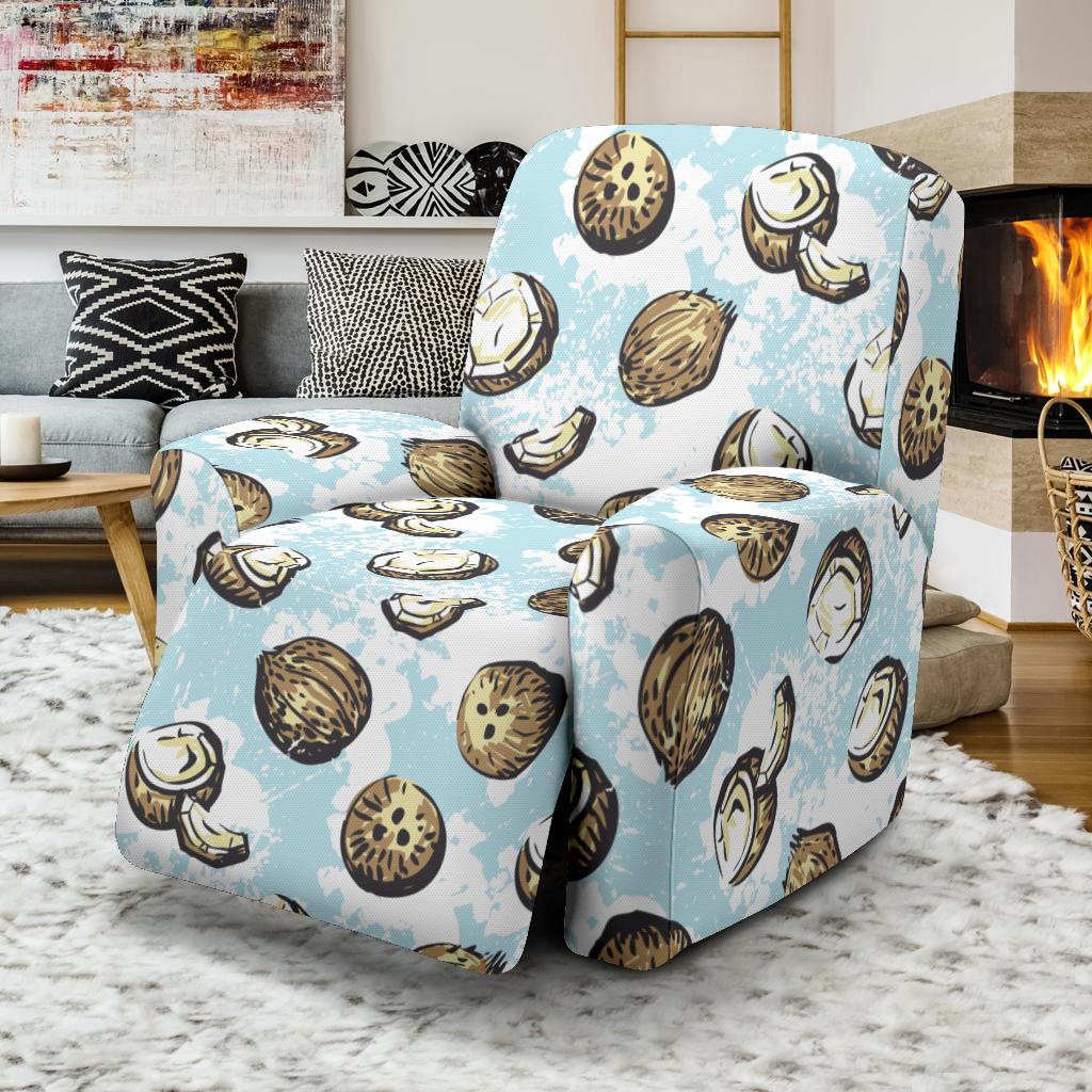 Coconut Pattern Print Design CN01 Recliner Slipcover-JORJUNE.COM