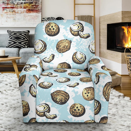 Coconut Pattern Print Design CN01 Recliner Slipcover-JORJUNE.COM
