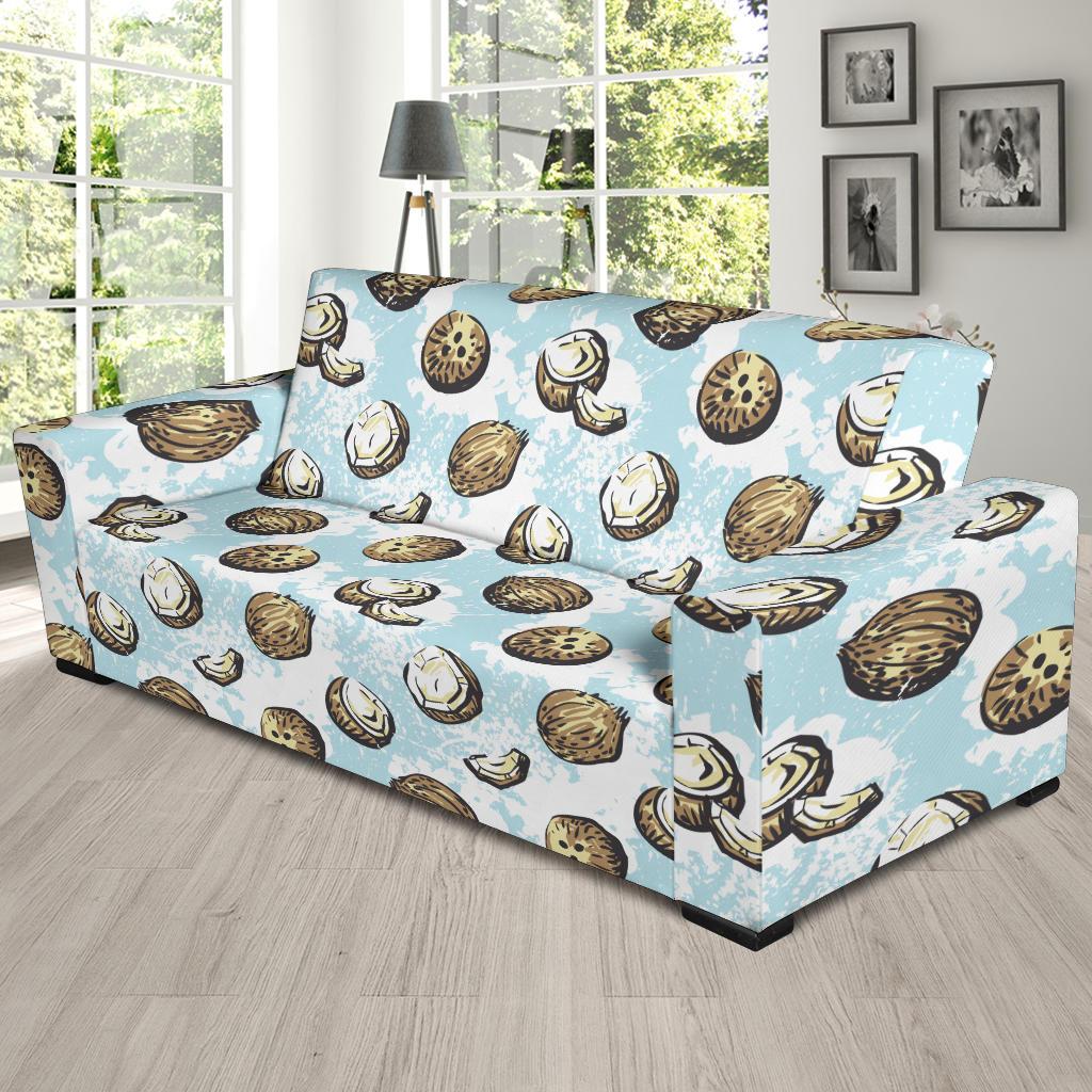 Coconut Pattern Print Design CN01 Sofa Slipcover-JORJUNE.COM