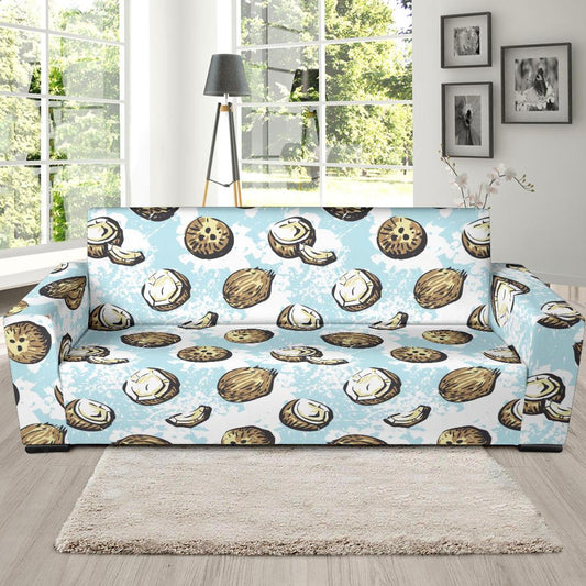 Coconut Pattern Print Design CN01 Sofa Slipcover-JORJUNE.COM