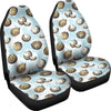 Coconut Pattern Print Design CN01 Universal Fit Car Seat Covers