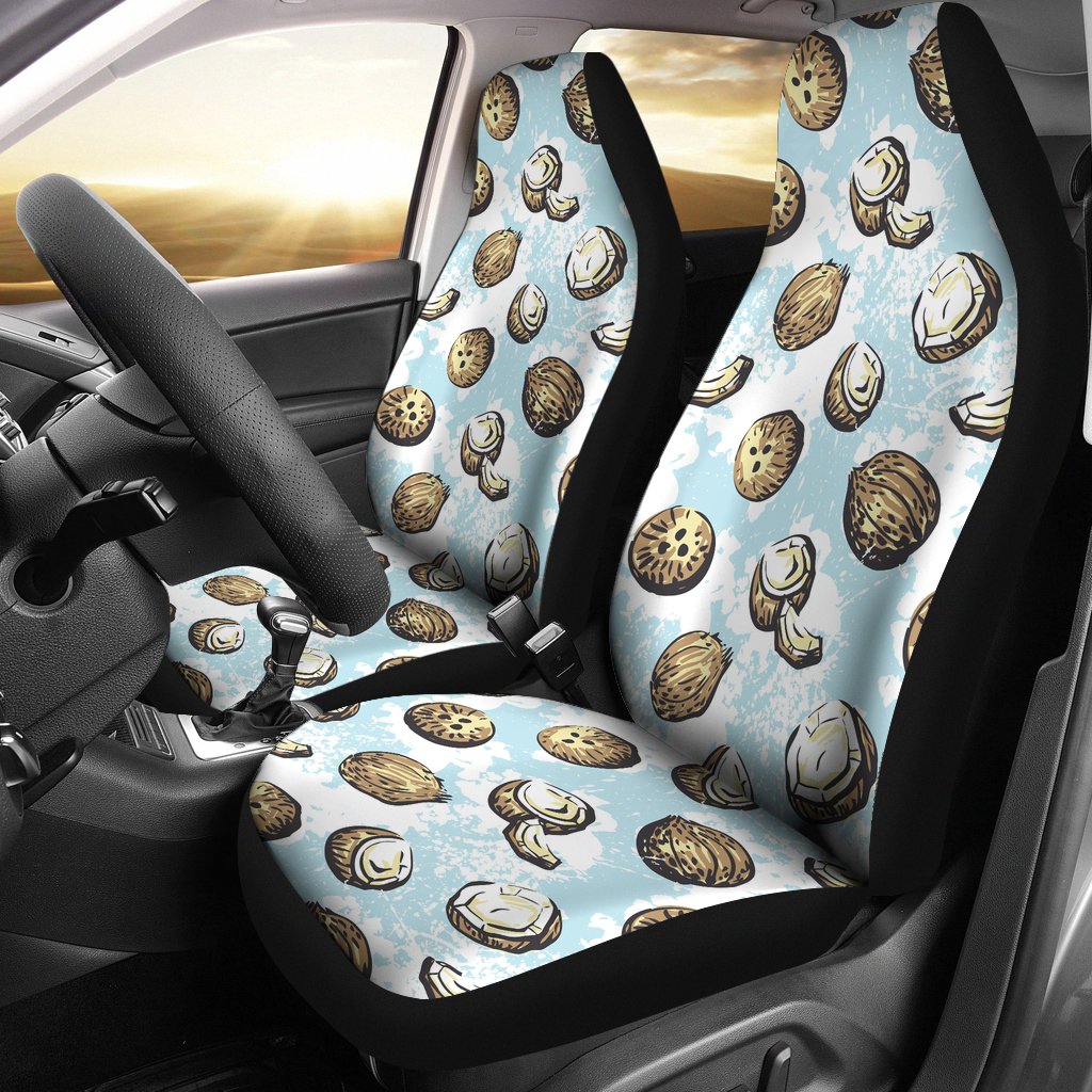 Coconut Pattern Print Design CN01 Universal Fit Car Seat Covers