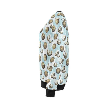 Coconut Pattern Print Design CN01 Women Long Sleeve Sweatshirt-JorJune