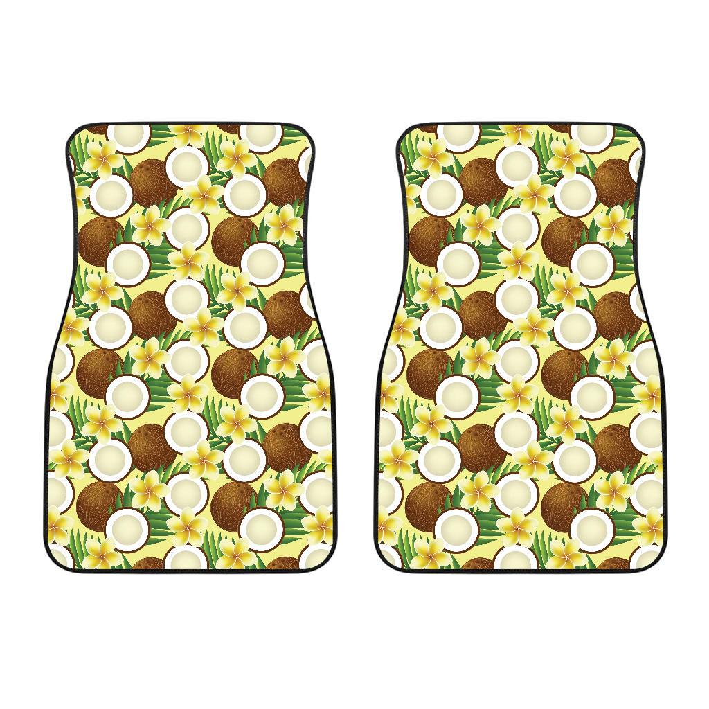 Coconut Pattern Print Design CN02 Car Floor Mats-JorJune
