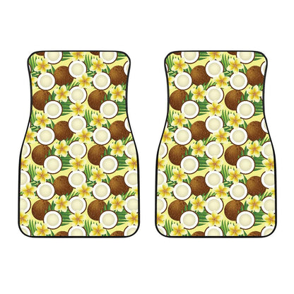 Coconut Pattern Print Design CN02 Car Floor Mats-JorJune