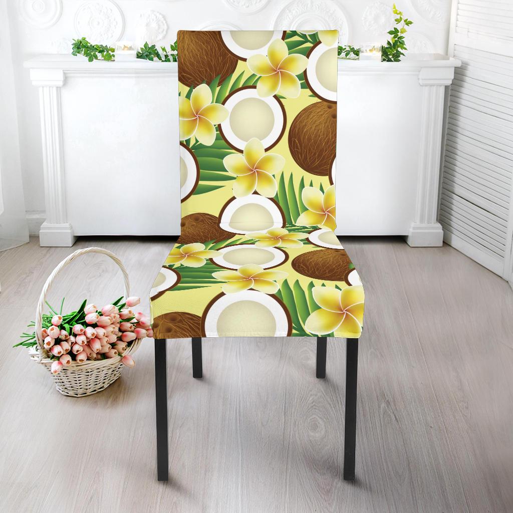 Coconut Pattern Print Design CN02 Dining Chair Slipcover-JORJUNE.COM