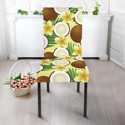 Coconut Pattern Print Design CN02 Dining Chair Slipcover-JORJUNE.COM