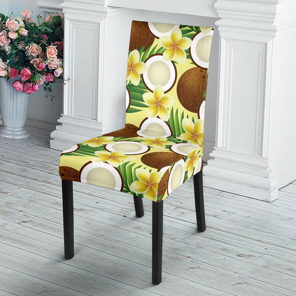 Coconut Pattern Print Design CN02 Dining Chair Slipcover-JORJUNE.COM