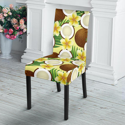 Coconut Pattern Print Design CN02 Dining Chair Slipcover-JORJUNE.COM