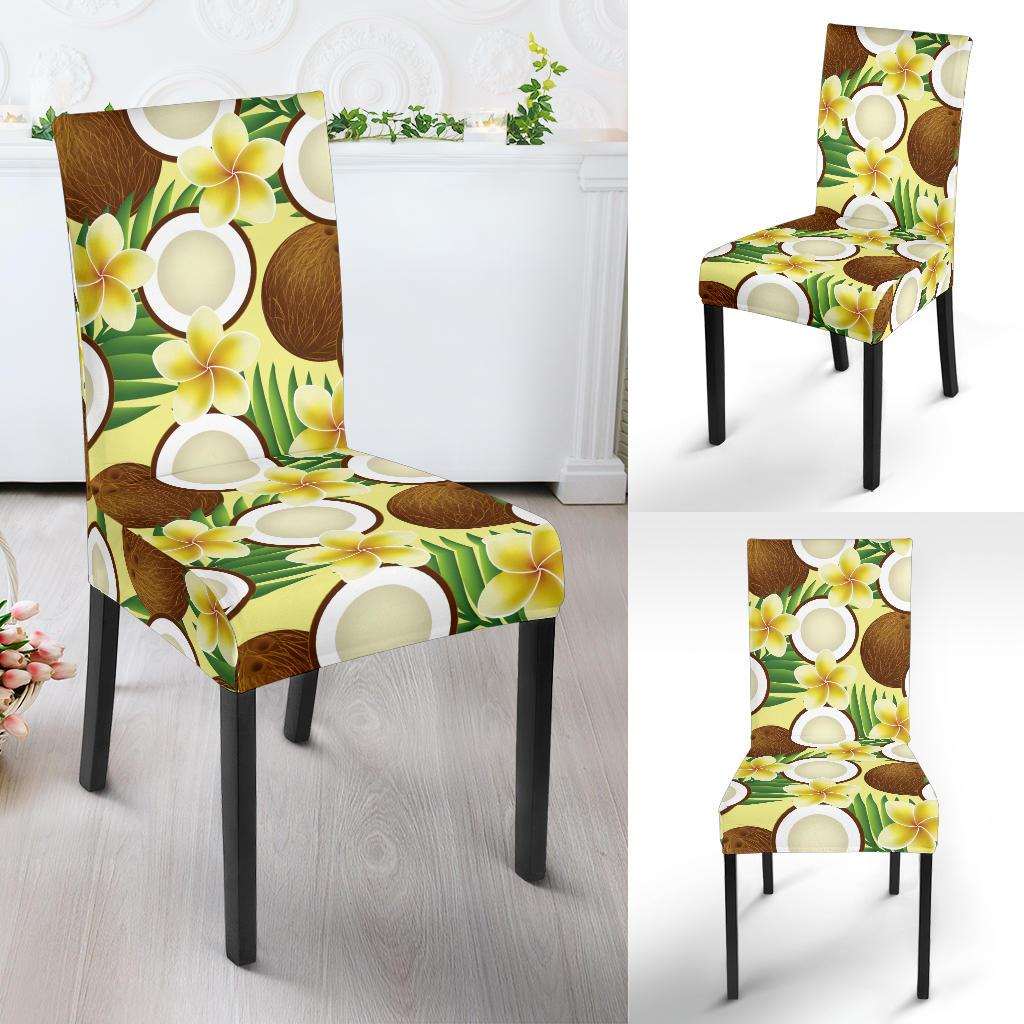 Coconut Pattern Print Design CN02 Dining Chair Slipcover-JORJUNE.COM
