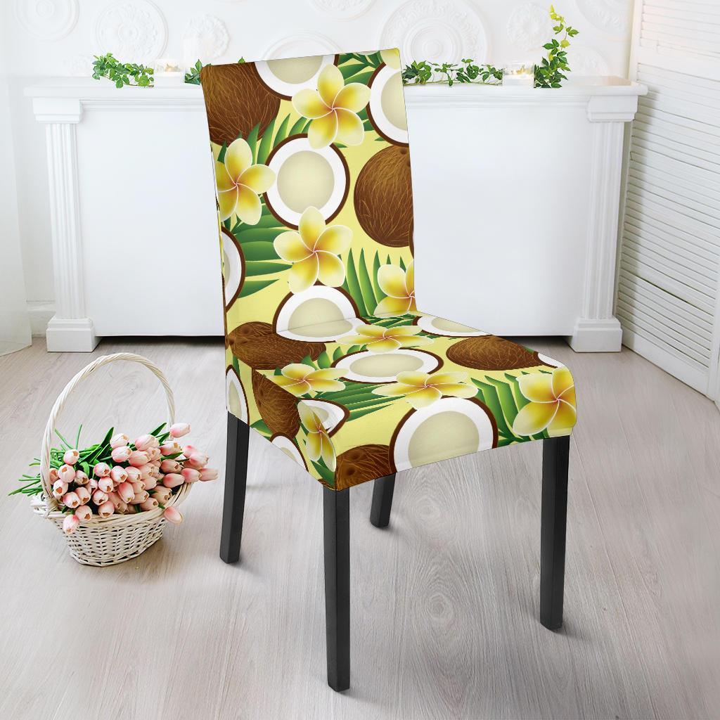 Coconut Pattern Print Design CN02 Dining Chair Slipcover-JORJUNE.COM