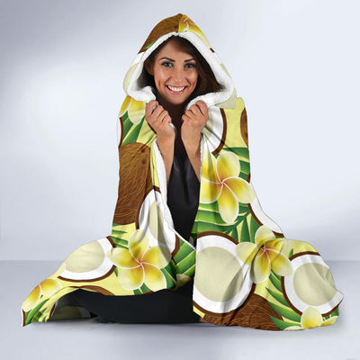 Coconut Pattern Print Design CN02 Hooded Blanket-JORJUNE.COM