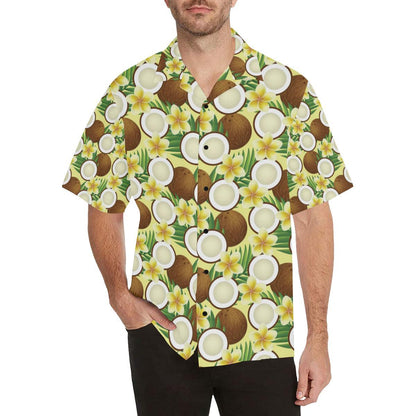 Coconut Pattern Print Design CN02 Men Hawaiian Shirt-JorJune