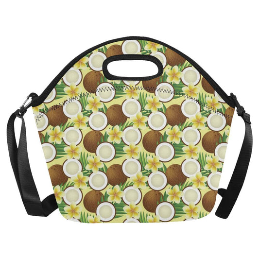 Coconut Pattern Print Design CN02 Neoprene Lunch Bag-JorJune