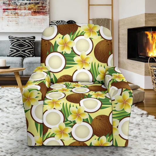 Coconut Pattern Print Design CN02 Recliner Slipcover-JORJUNE.COM