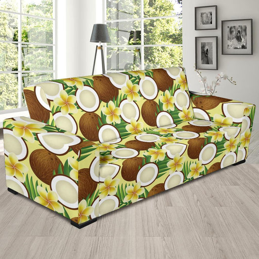 Coconut Pattern Print Design CN02 Sofa Slipcover-JORJUNE.COM