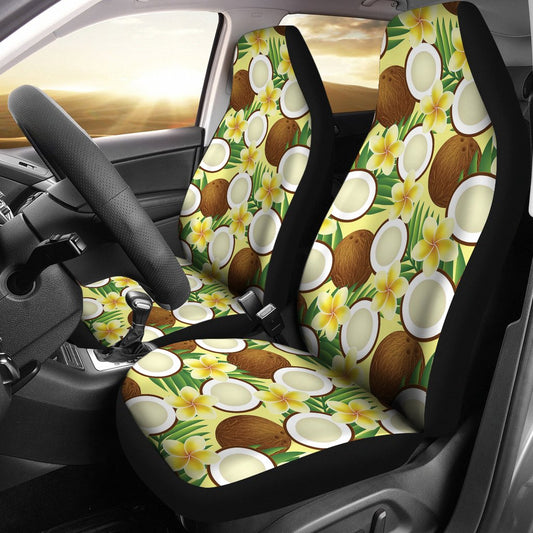 Coconut Pattern Print Design CN02 Universal Fit Car Seat Covers