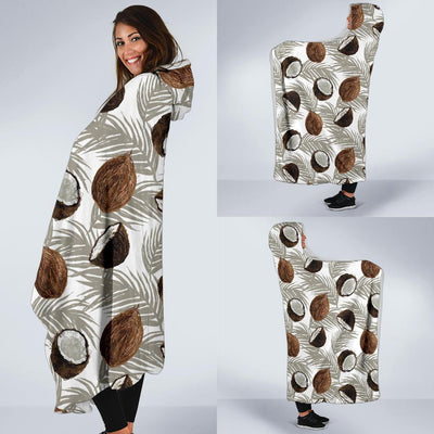 Coconut Pattern Print Design CN03 Hooded Blanket-JORJUNE.COM