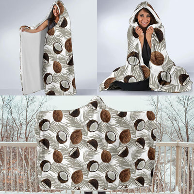 Coconut Pattern Print Design CN03 Hooded Blanket-JORJUNE.COM