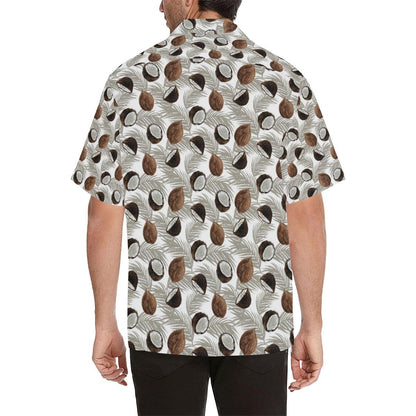 Coconut Pattern Print Design CN03 Men Hawaiian Shirt-JorJune
