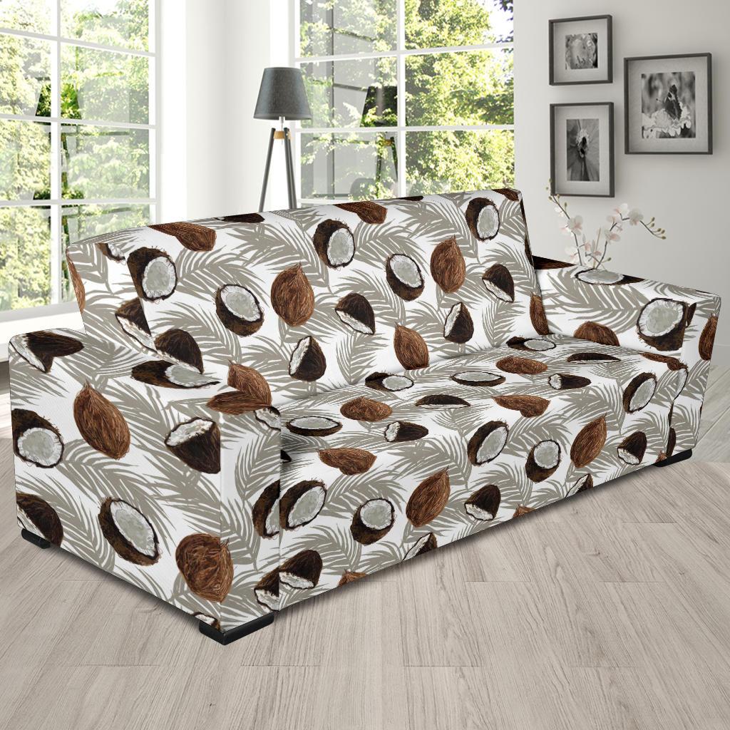 Coconut Pattern Print Design CN03 Sofa Slipcover-JORJUNE.COM