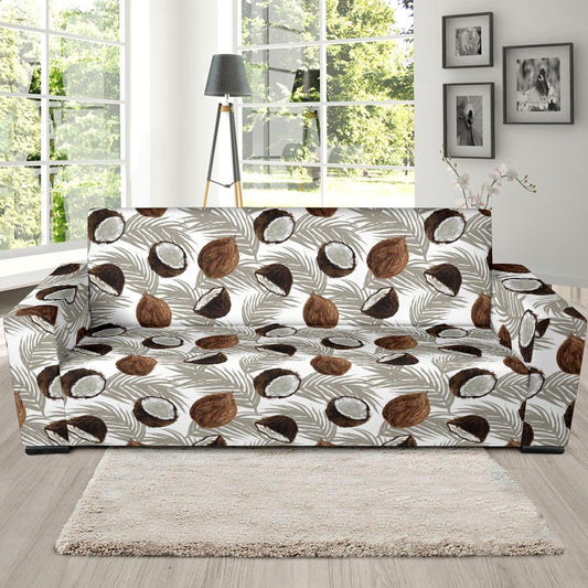 Coconut Pattern Print Design CN03 Sofa Slipcover-JORJUNE.COM