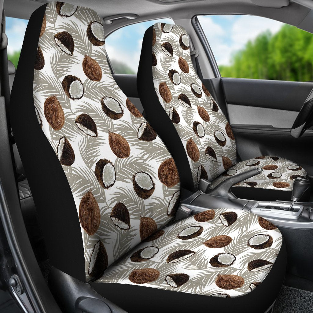 Coconut Pattern Print Design CN03 Universal Fit Car Seat Covers