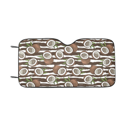 Coconut Pattern Print Design CN04 Car Sun Shade-JorJune