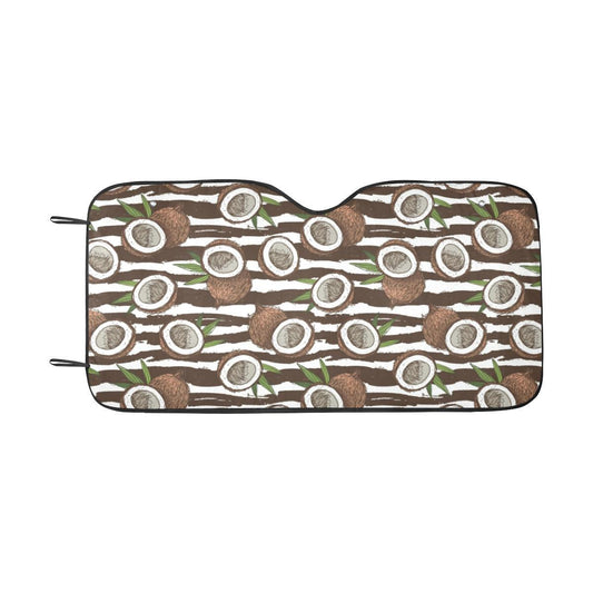Coconut Pattern Print Design CN04 Car Sun Shade-JorJune